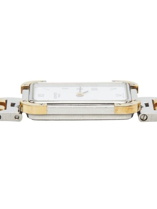 Hermes Croajour Watch White Silver Gold Stainless Steel Plated main image 6